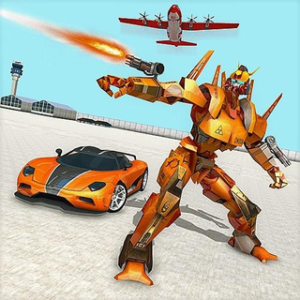Flying Muscle Robot Car Game