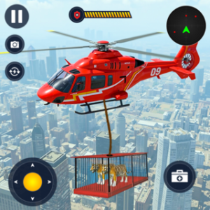 Animal Helicopter Rescue Games