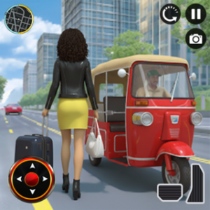 City Tuk Tuk Rickshaw Game: Auto Games