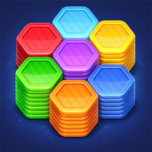 Hexa Color Stack Game: Hexa Puzzle