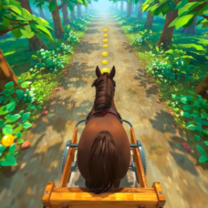 Horse Kart Runner Game: Jungle Safari