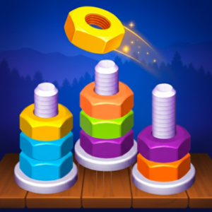 Nut Shorting Puzzle Game: Color Match